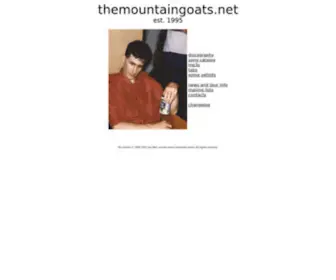 Themountaingoats.net(The mountain goats) Screenshot