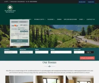 Themountainquail.com(The Mount Quail Hotel & Resort) Screenshot