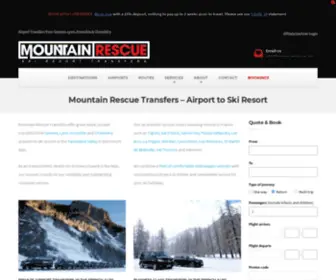 Themountainrescue.com(Mountain Rescue Transfers to Ski Resorts) Screenshot