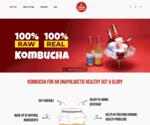 Themountaintribe.com(Mountain Tribe Kombucha) Screenshot