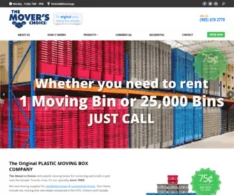 Themoverschoice.com(PLASTIC MOVING BOXES) Screenshot