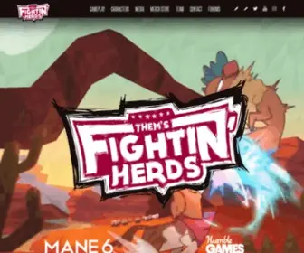 Themsfightinherds.com(Them's Fightin' Herds) Screenshot