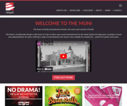Themuni.co.uk(The Muni Theatre in Colne) Screenshot