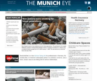 Themunicheye.com(Munich news in English. The Munich Eye) Screenshot