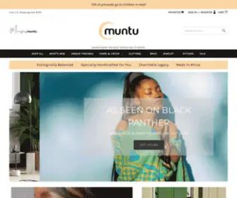 Themuntu.com(Ecological Handcrafted Products & Accessories) Screenshot