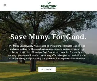 Themunyconservancy.com(The Muny Conservancy was born to end an insecure leasing loop and purchase the 141) Screenshot