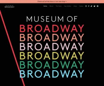 Themuseumofbroadway.com(Museum of Broadway) Screenshot