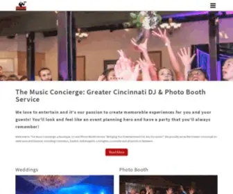 Themusicconcierge.com(The Music Concierge) Screenshot