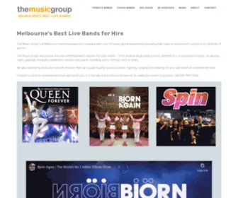 ThemusicGroup.com.au(The Best Tribute & Cover Bands For Hire in Melbourne) Screenshot