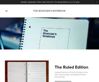 Themusiciansnotebook.com(The Musician's Notebook) Screenshot