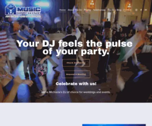 Themusicmachine.com(Music Machine Wedding & Event DJ) Screenshot