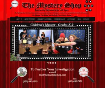 Themysteryshop.com(Interactive Mysteries for All Ages) Screenshot