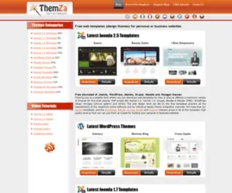 ThemZa.com(Free Themes for Joomla) Screenshot