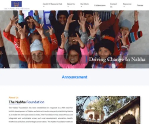 Thenabhafoundation.org(The Nabha Foundation) Screenshot