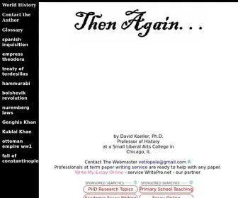 Thenagain.info(Then Again WebChron) Screenshot
