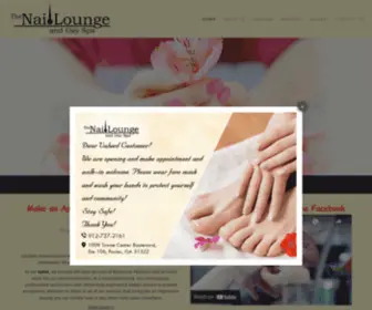 Thenailloungepooler.com(The Nail Lounge & Day Spa) Screenshot