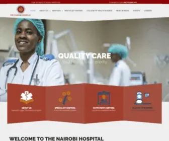 Thenairobihosp.org(60 years Of Quality Health Care) Screenshot