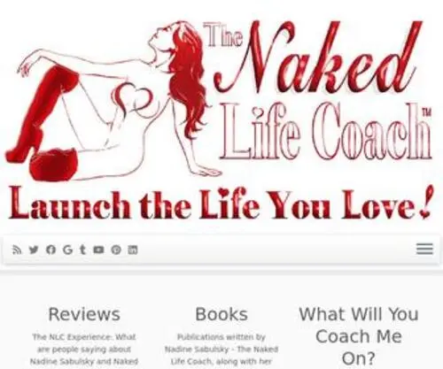 Thenakedlifecoach.com(About Nadine Sabulsky) Screenshot