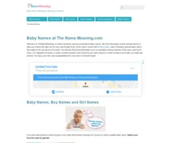 Thenamemeaning.com(Baby Names) Screenshot