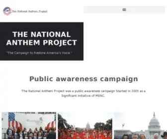 Thenationalanthemproject.org(Restoring America's Voice) Screenshot