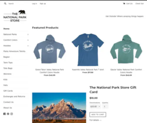 ThenationalparkStore.com(The National Park Store) Screenshot