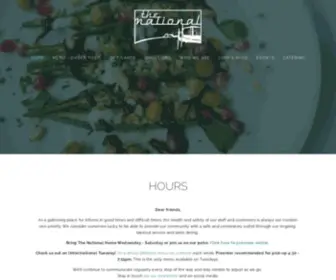 Thenationalrestaurant.com(The National) Screenshot