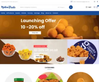 Thenativetreats.com(Sweets and snacks online) Screenshot