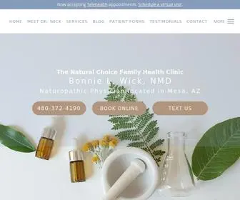 Thenaturalchoiceclinic.com(Now providing Telehealth visits) Screenshot