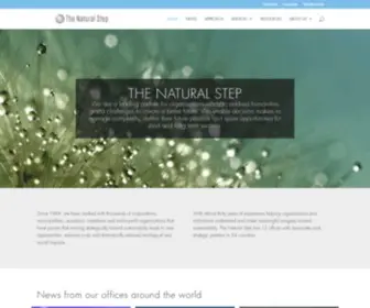 Thenaturalstep.org(Accelerating the transition to a truly sustainable society) Screenshot