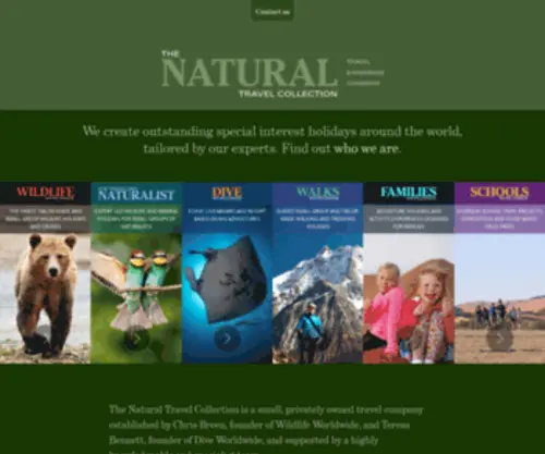 Thenaturaltravelcollection.com(The Natural Travel Collection) Screenshot