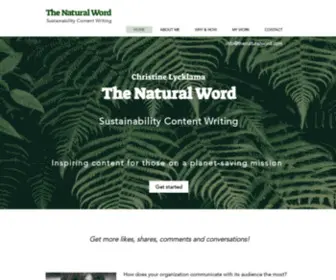 Thenaturalword.com(The Natural Word) Screenshot