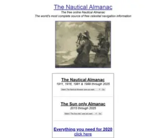Thenauticalalmanac.com(The Nautical Almanac) Screenshot