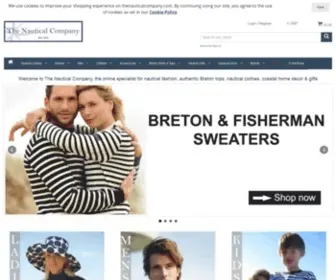 Thenauticalcompany.com(Fashion Breton Clothes & Coastal Decor Gifts) Screenshot