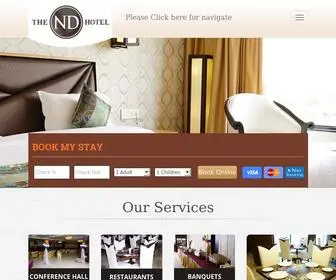 Thendhotel.com(The ND Hotel) Screenshot