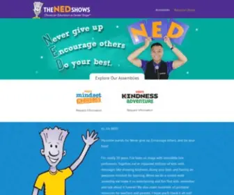 Thenedshow.com(America's most popular school assembly) Screenshot