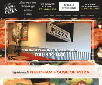 Theneedhamhouseofpizza.com(Needham House of Pizza) Screenshot