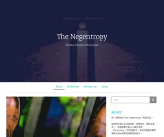 Thenegentropy.com(The Negentropy) Screenshot