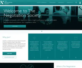 Thenegotiationsociety.com(The Negotiation Society) Screenshot