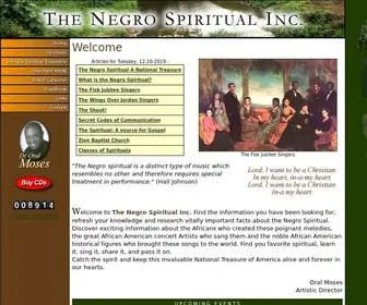 Thenegrospiritualinc.com(The Negro Spiritual Workshop) Screenshot