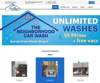 Theneighborhoodcarwash.com(The Neighborhood Carwash) Screenshot