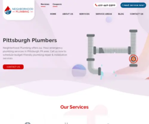 Theneighborhoodplumbing.com(Plumber Pittsburgh) Screenshot