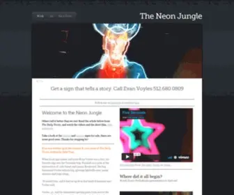 Theneonjungle.com(The Neon Jungle) Screenshot