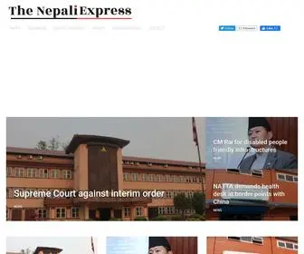 Thenepaliexpress.com(The Nepali Express) Screenshot