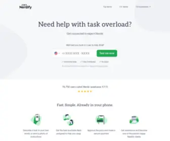 Thenerdify.com(Top Study Assistants for Students) Screenshot