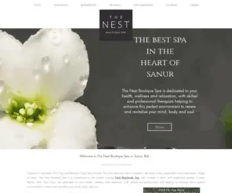 Thenestboutiquespa.com(The Nest Boutique Spa) Screenshot