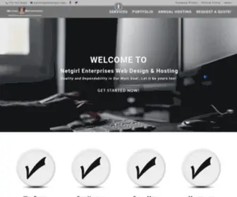 Thenetgirl.com(Netgirl Enterprises Web Design & Hosting) Screenshot