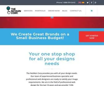 Thenetmencorp.com(Professional Logo Design Services with Money Back Guarantee) Screenshot