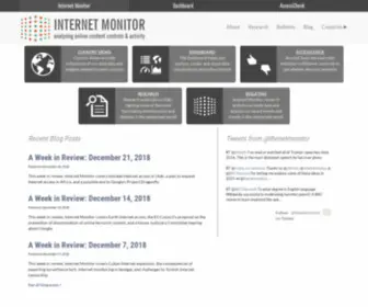 Thenetmonitor.org(Internet Monitor) Screenshot