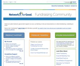 Thenetworkforgood.org(The Network for Good) Screenshot