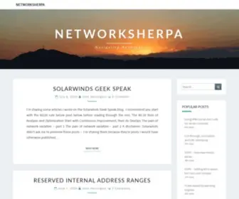 Thenetworksherpa.com(Navigating networks) Screenshot